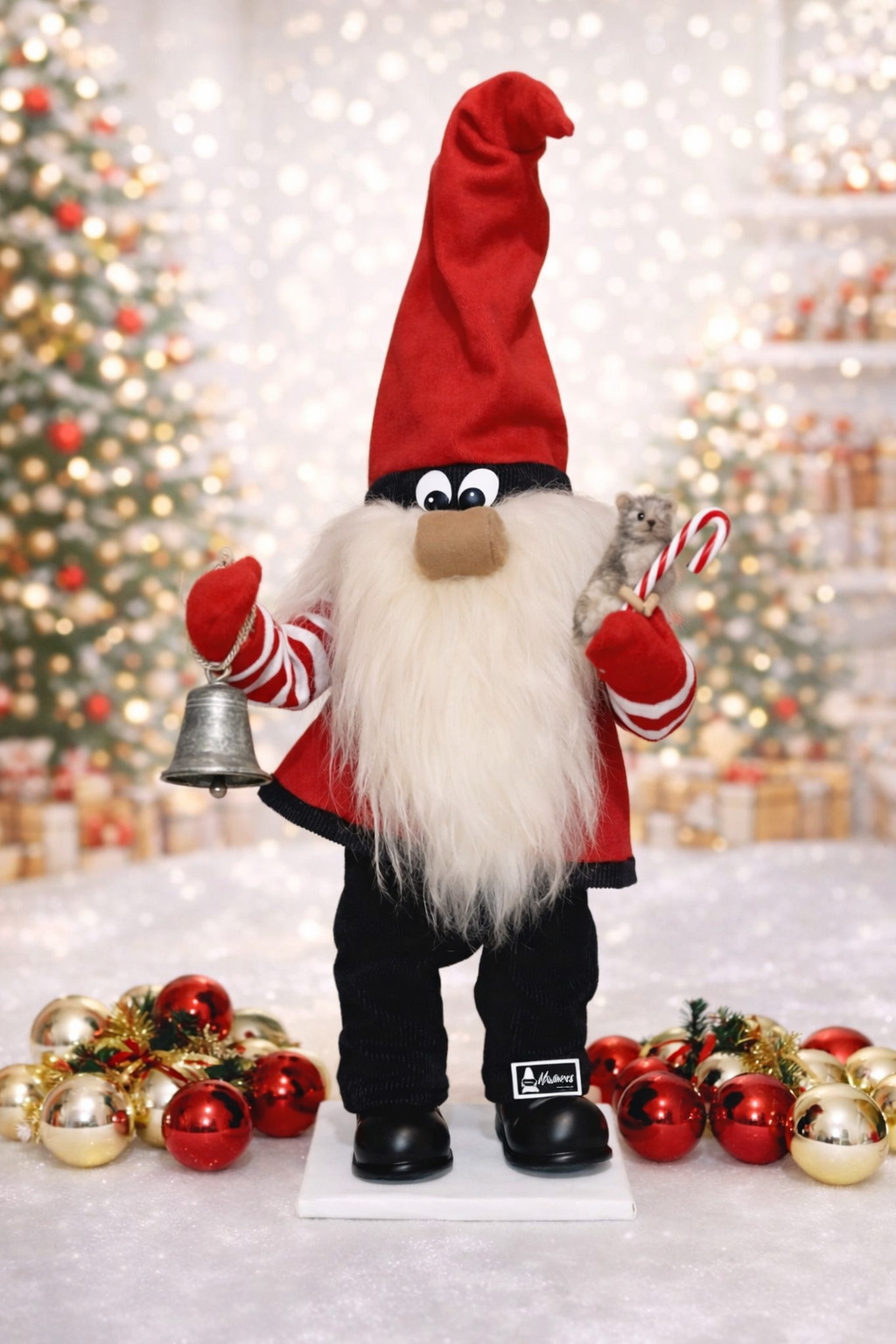 Automate de Noël Gnome Automate Bonnet Rouge-Fabrication Location Automates de Noël