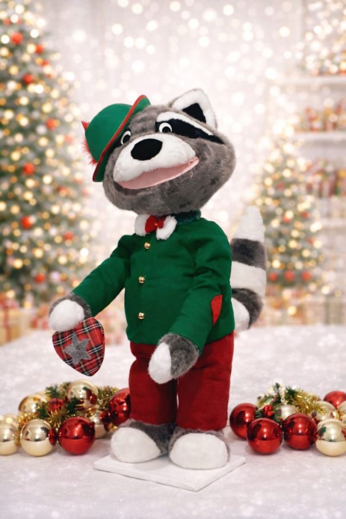 Automates de Noël-Raton Laveur Automates-Raton Laveur de Noël Automates- Automate Cartoons-Raton Laveur Cartoons Automates