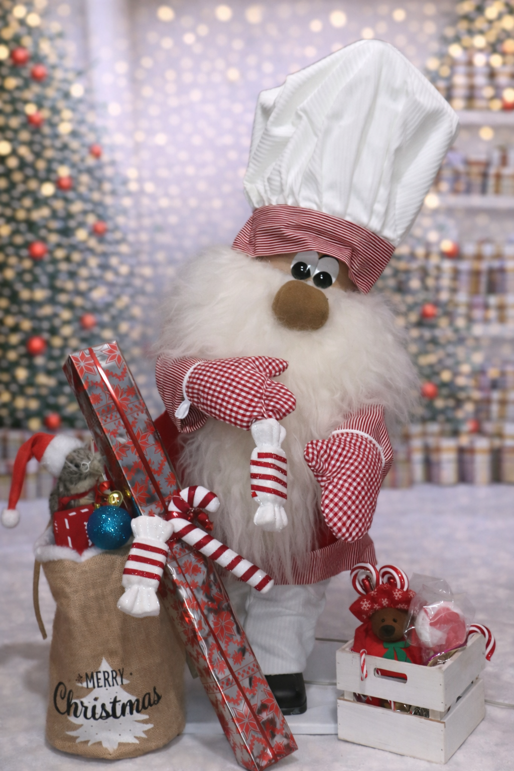 Automate de Noël Gnome Automate Pâtissier