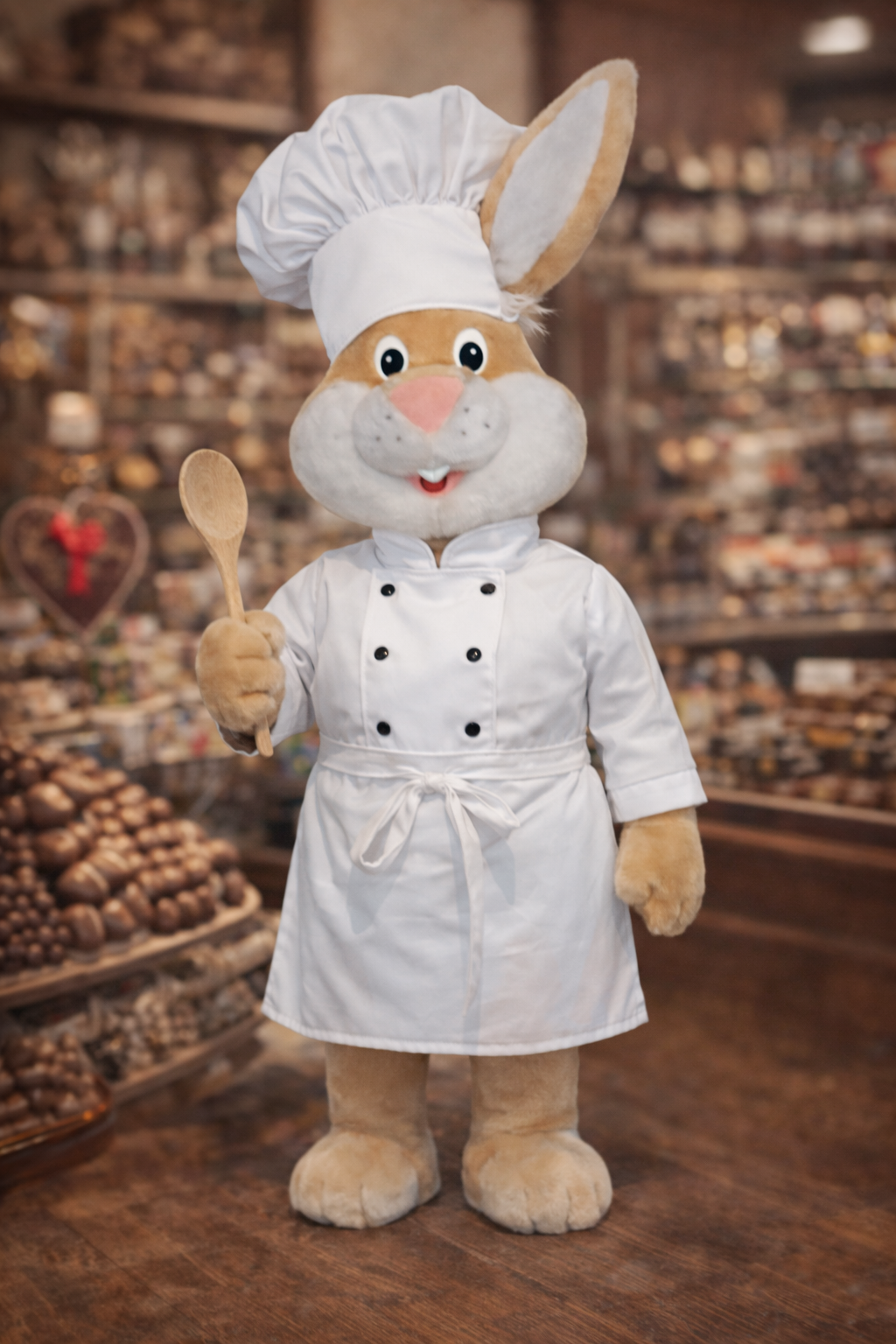 Lapin Automate - Lapine Pâtissière-Automate de Pâques - Lapin de Pâques Automate